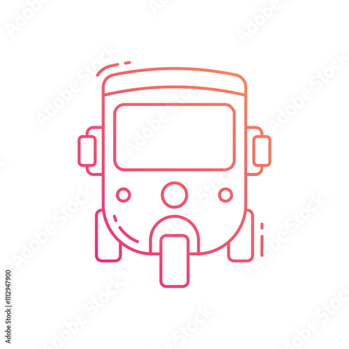 Tuk tuk vector icon
