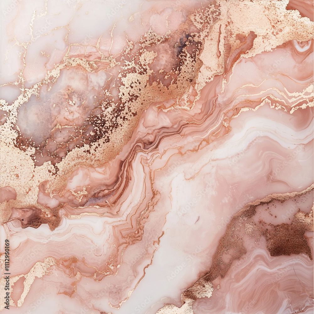Obraz premium Backgrounds Rose Gold Marble Background