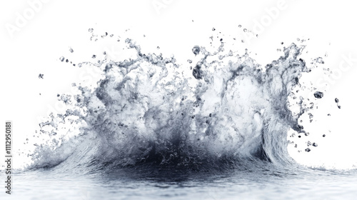 Fototapeta Naklejka Na Ścianę i Meble -  Sea wave transparent background