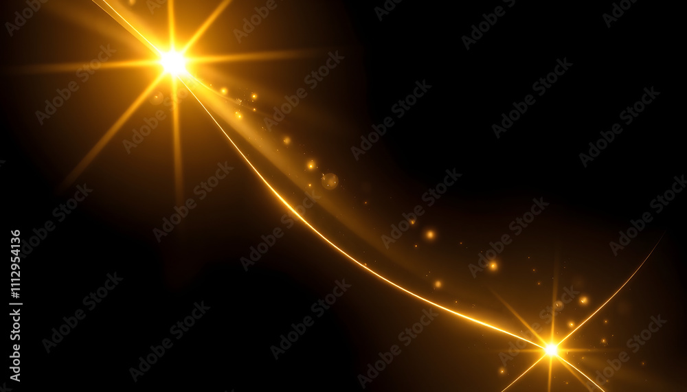 Abstract stylish light effect on a black background. Gold glowing neon line. Golden luminous dust and glares. Flash Light. luminous trail isolated with white highlights, png Abstract stylish light effect on a black background. Gold glowing neon line. Golden luminous dust and glares. Flash Light. luminous trail isolated with white highlights, png