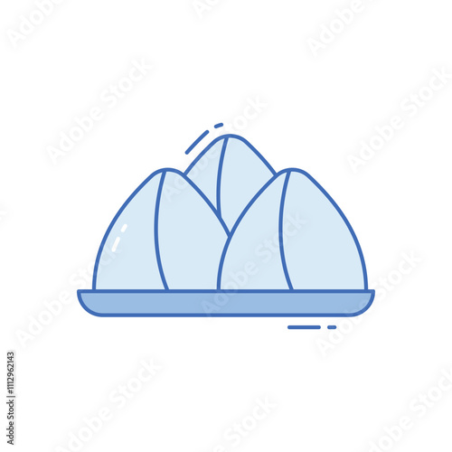 Samosa vector icon