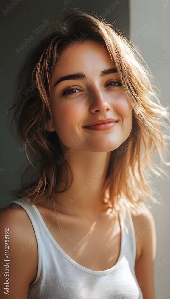 Portrait of a happy confident and healthy Caucasian woman Portrait of a happy confident and healthy Caucasian woman