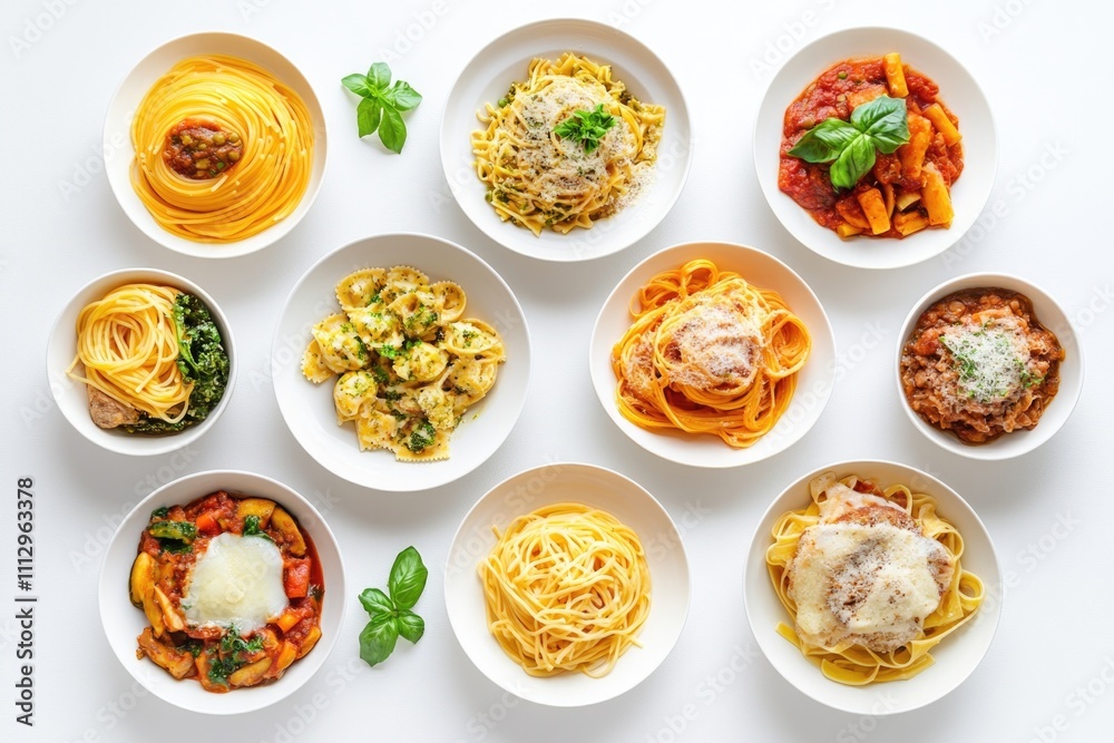 A collection of bowls with various dishes and snacks on a table, perfect for a dinner party or buffet A collection of bowls with various dishes and snacks on a table, perfect for a dinner party or buffet