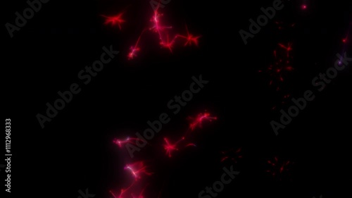 Happy new year 2025 motion animation. Abstract motion background shining colorful particles. New year and Christmas 2025, 2024 background. Seamless 4K loop video.