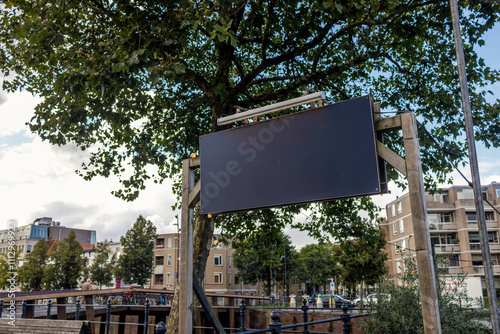 Blank sign for copyspace.