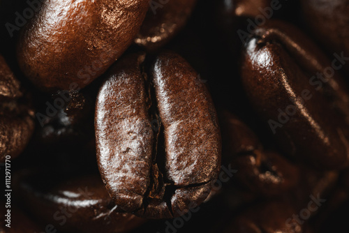 Roasted coffee bean. photo