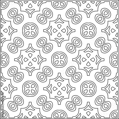 Abstract shapes.Patterns from lines.White wallpaper. Vector graphics for design, textile, decoration, cover, wallpaper, web background, wrapping paper, fabric, packaging. Repeating pattern.