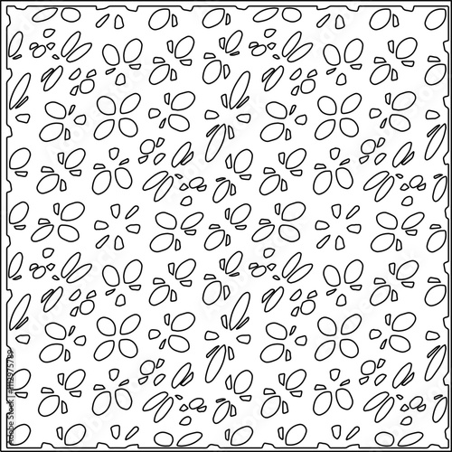 Abstract shapes.Patterns from lines.White wallpaper. Vector graphics for design, textile, decoration, cover, wallpaper, web background, wrapping paper, fabric, packaging. Repeating pattern.