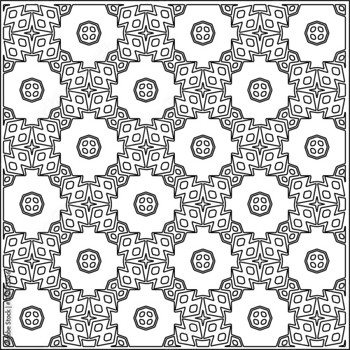 Abstract shapes.Patterns from lines.White wallpaper. Vector graphics for design, textile, decoration, cover, wallpaper, web background, wrapping paper, fabric, packaging. Repeating pattern.