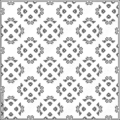 Abstract shapes.Patterns from lines.White wallpaper. Vector graphics for design, textile, decoration, cover, wallpaper, web background, wrapping paper, fabric, packaging. Repeating pattern.
