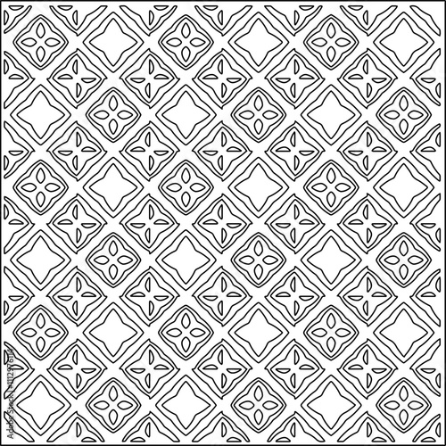 Abstract shapes.Patterns from lines.White wallpaper. Vector graphics for design, textile, decoration, cover, wallpaper, web background, wrapping paper, fabric, packaging. Repeating pattern.