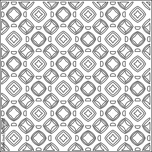 Abstract shapes.Patterns from lines.White wallpaper. Vector graphics for design, textile, decoration, cover, wallpaper, web background, wrapping paper, fabric, packaging. Repeating pattern.