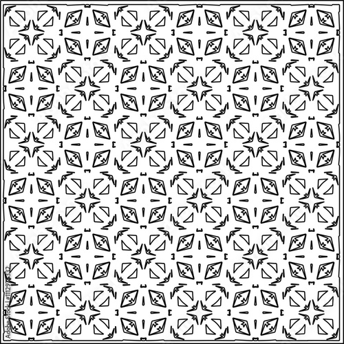 Abstract shapes.Patterns from lines.White wallpaper. Vector graphics for design, textile, decoration, cover, wallpaper, web background, wrapping paper, fabric, packaging. Repeating pattern.