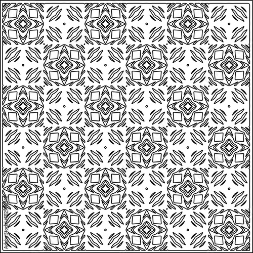 Abstract shapes.Patterns from lines.White wallpaper. Vector graphics for design, textile, decoration, cover, wallpaper, web background, wrapping paper, fabric, packaging. Repeating pattern.