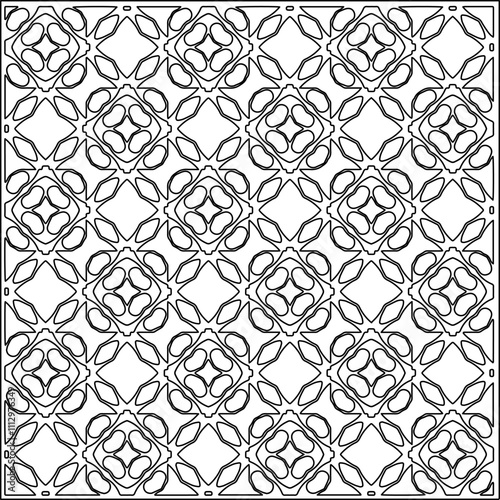 Abstract shapes.Patterns from lines.White wallpaper. Vector graphics for design, textile, decoration, cover, wallpaper, web background, wrapping paper, fabric, packaging. Repeating pattern.
