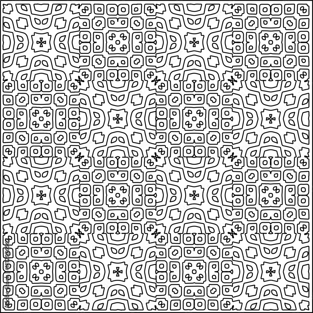 Abstract shapes.Patterns from lines.White wallpaper. Vector graphics for design, textile, decoration, cover, wallpaper, web background, wrapping paper, fabric, packaging. Repeating pattern. Abstract shapes.Patterns from lines.White wallpaper. Vector graphics for design, textile, decoration, cover, wallpaper, web background, wrapping paper, fabric, packaging. Repeating pattern.