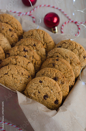 Homemade cookies as a gift for Christmas