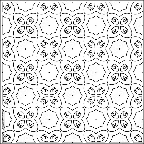 Abstract shapes.Patterns from lines.White wallpaper. Vector graphics for design, textile, decoration, cover, wallpaper, web background, wrapping paper, fabric, packaging. Repeating pattern.