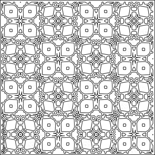 Abstract shapes.Patterns from lines.White wallpaper. Vector graphics for design, textile, decoration, cover, wallpaper, web background, wrapping paper, fabric, packaging. Repeating pattern.