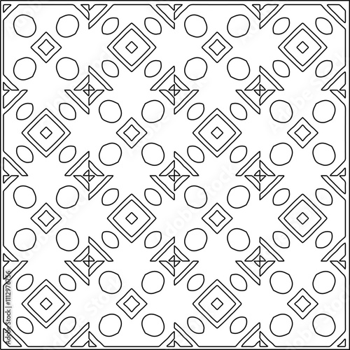 Abstract shapes.Patterns from lines.White wallpaper. Vector graphics for design, textile, decoration, cover, wallpaper, web background, wrapping paper, fabric, packaging. Repeating pattern.