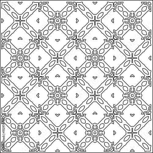 Abstract shapes.Patterns from lines.White wallpaper. Vector graphics for design, textile, decoration, cover, wallpaper, web background, wrapping paper, fabric, packaging. Repeating pattern.