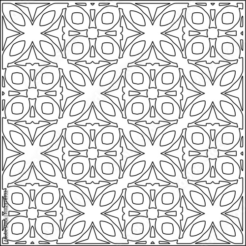 Abstract shapes.Patterns from lines.White wallpaper. Vector graphics for design, textile, decoration, cover, wallpaper, web background, wrapping paper, fabric, packaging. Repeating pattern.
