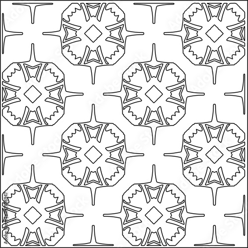 Abstract shapes.Patterns from lines.White wallpaper. Vector graphics for design, textile, decoration, cover, wallpaper, web background, wrapping paper, fabric, packaging. Repeating pattern.