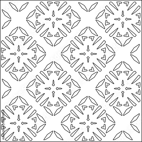 Abstract shapes.Patterns from lines.White wallpaper. Vector graphics for design, textile, decoration, cover, wallpaper, web background, wrapping paper, fabric, packaging. Repeating pattern.