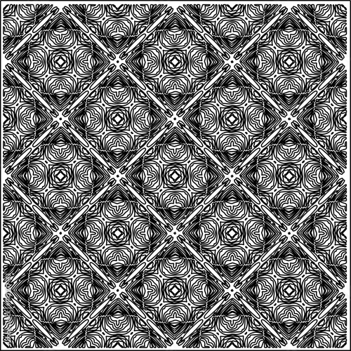 Abstract shapes.Patterns from lines.White wallpaper. Vector graphics for design, textile, decoration, cover, wallpaper, web background, wrapping paper, fabric, packaging. Repeating pattern.