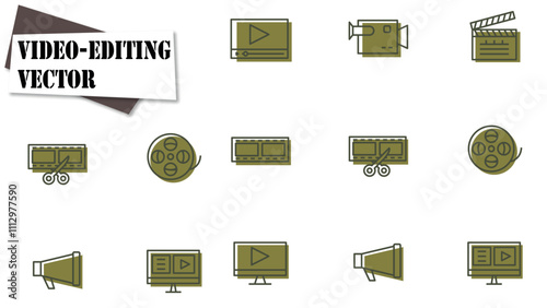 video editing vector