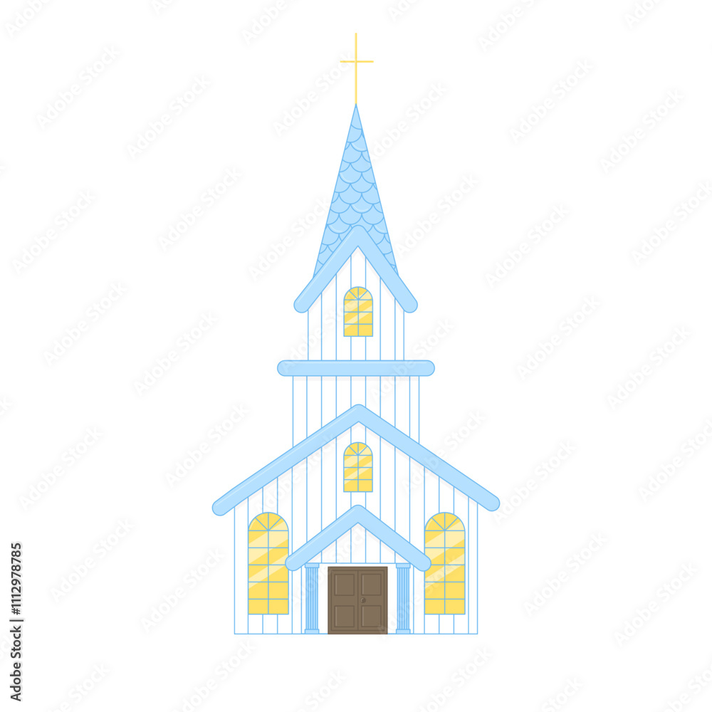 Church on white background vector illustration Church on white background vector illustration