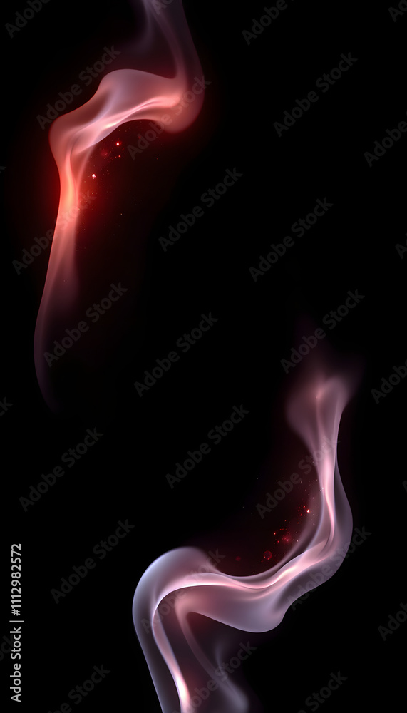 flame particles burning hot isolated with white highlights, png