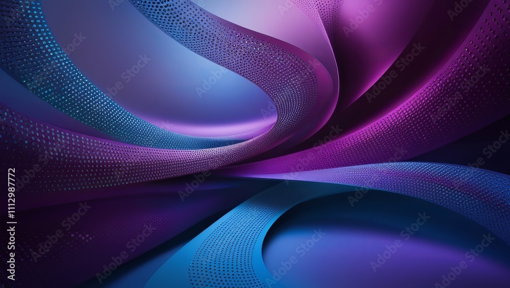 Abstract background of a blue and purple gradient with wavy dotted patterns, ideal for digital designs and wallpapers. Abstract background of a blue and purple gradient with wavy dotted patterns, ideal for digital designs and wallpapers.