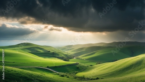 landscape with clouds