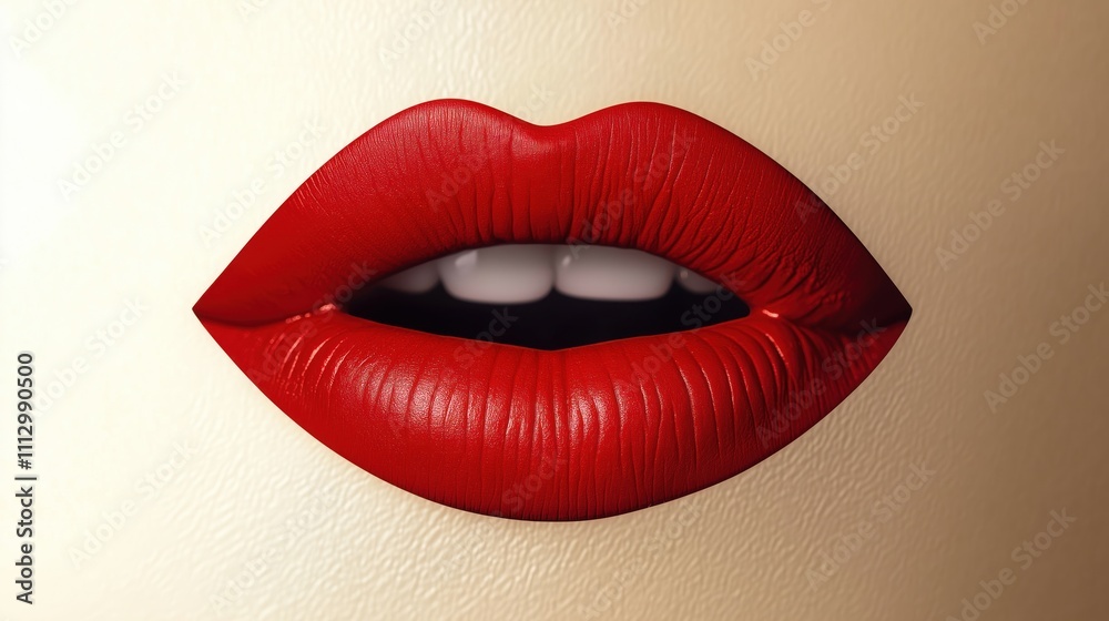 Close up view of bright red lips. Sensual, glamorous. Perfect for beauty products. High quality macro photo. Isolated lips. Great for makeup ads, fashion. Red color. Makeup theme. Makeup Close up view of bright red lips. Sensual, glamorous. Perfect for beauty products. High quality macro photo. Isolated lips. Great for makeup ads, fashion. Red color. Makeup theme. Makeup