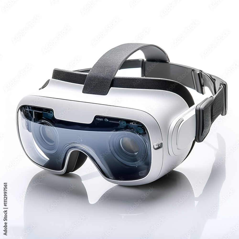 a White Augmented Reality Glasses on white