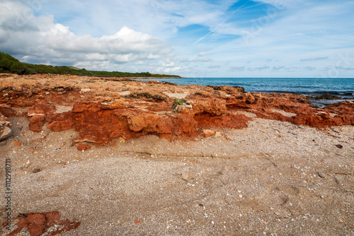 An der Platja de Ribamar am Mittelmeer bei Alcossebre, Provinz Castellón, Autonome Gemeinschaft Valencia, Spanien photo