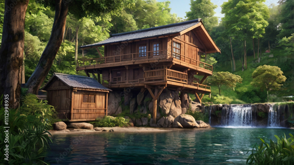 Fototapeta premium natural scenery wallpaper background