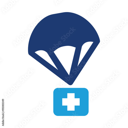 Humanitarian airdrop icon
