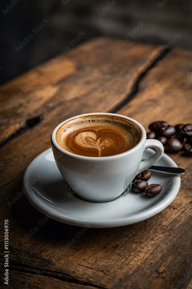 Fresh cup of espresso Fresh cup of espresso