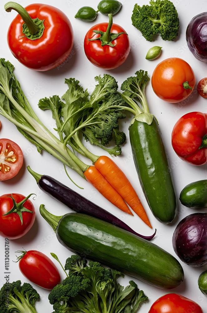 Large group of fresh vegetables on white background Large group of fresh vegetables on white background
