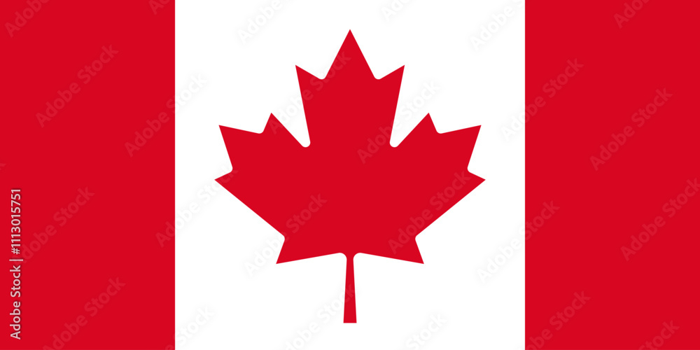 Canada flag in official colors, dimensions and aspect ratio. Vector flag symbolizing national pride, identity, heritage, patriotism and authority Canada flag in official colors, dimensions and aspect ratio. Vector flag symbolizing national pride, identity, heritage, patriotism and authority