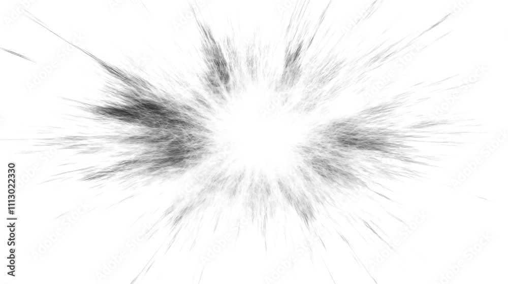 Fototapeta premium Electric spark burst transparent background