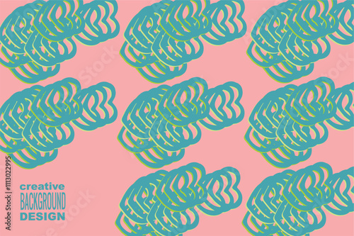 background peach and teal abstract vector