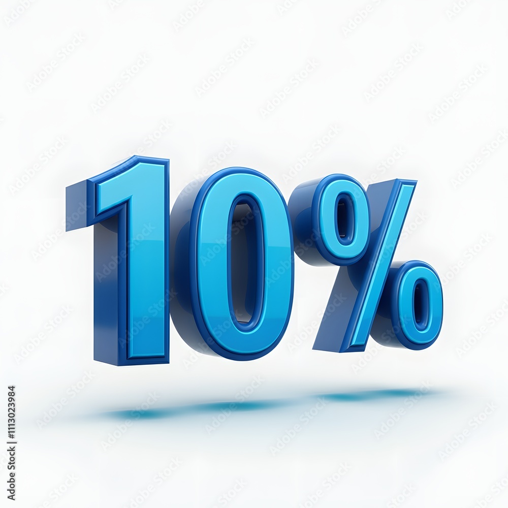 3D bold red text reading '10%' with a glossy finish and floating shadow effect, highlighted by rim lighting. Presented on a pure white background, offering a sleek and professional promotional design. 3D bold red text reading '10%' with a glossy finish and floating shadow effect, highlighted by rim lighting. Presented on a pure white background, offering a sleek and professional promotional design.