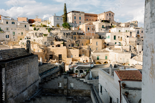 Matera showing traditional architecture in Italy's Basilicata region photo