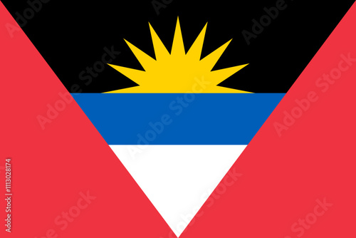 Antigua and Barbuda flag in official colors, dimensions and aspect ratio. Vector flag symbolizing national pride, identity, heritage, patriotism and authority Free Download Antigua and Barbuda flag in official colors, dimensions and aspect ratio. Vector flag symbolizing national pride, identity, heritage, patriotism and authority - GFXLoad