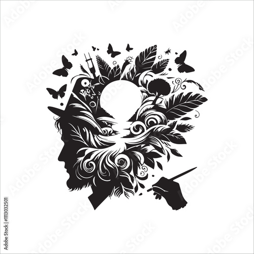 best banyan tree vector silhouette
