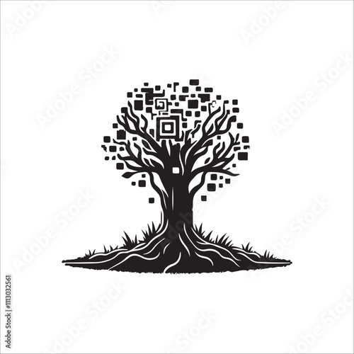 best banyan tree vector silhouette