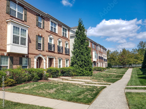 modern condominium or apartment complex. photo